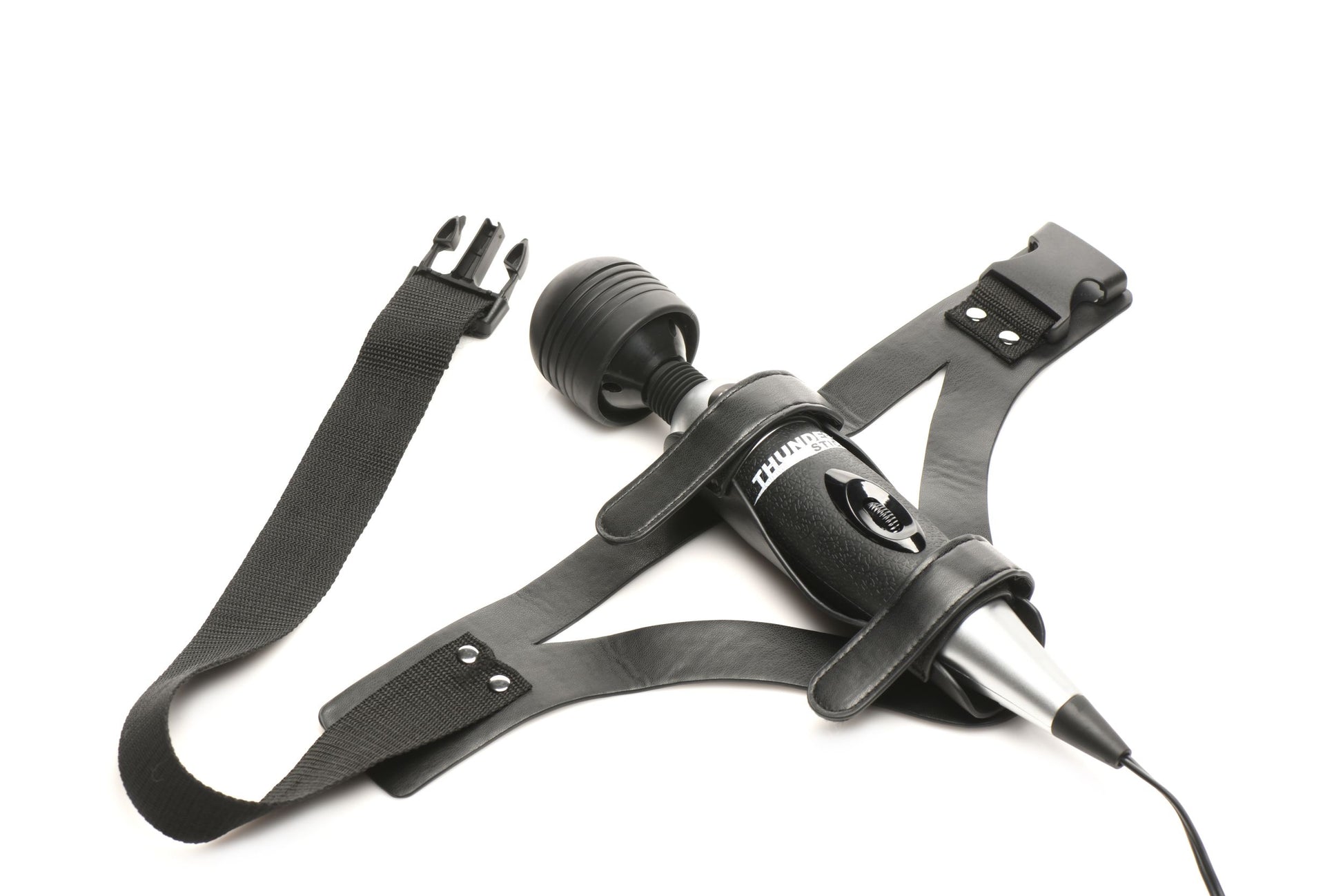 XR Brands - Thunder Strap Wand Thigh Harness - Black