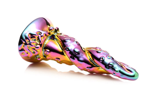 Creature Cocks - Enchanting Rainbow Glass Dildo - Yellow & Pink