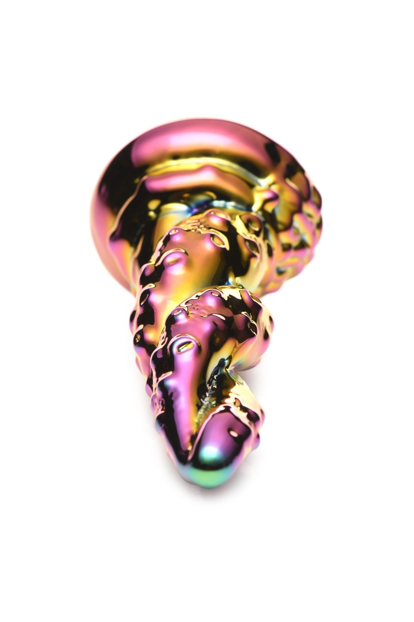 Creature Cocks - Enchanting Rainbow Glass Dildo - Yellow & Pink