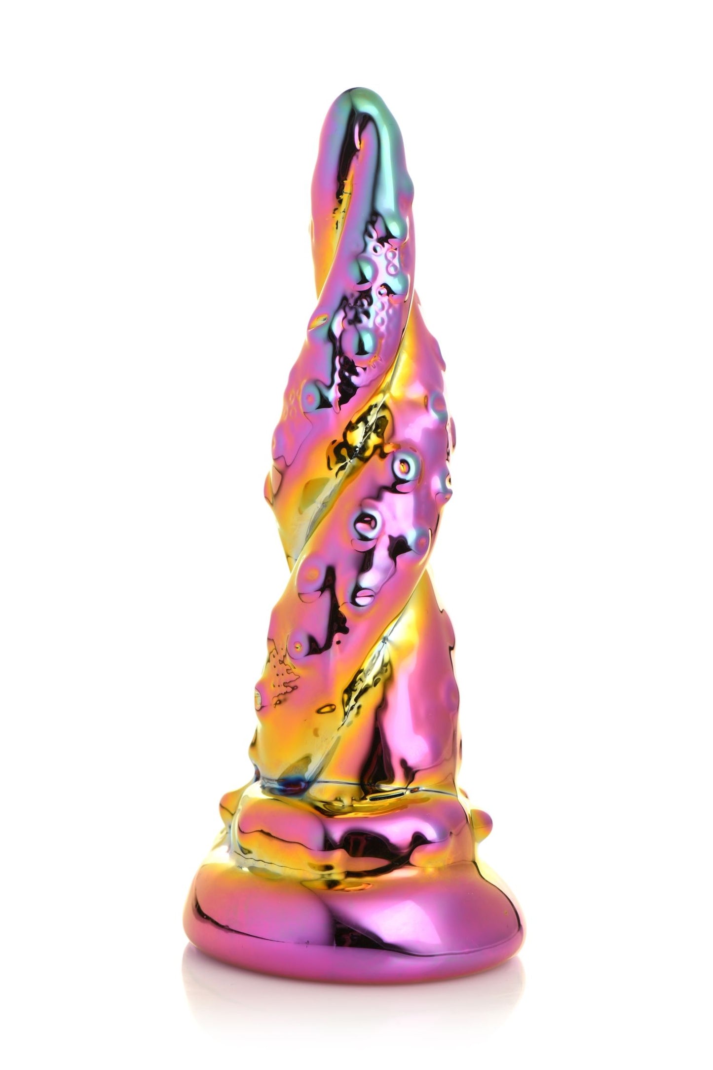 Creature Cocks - Enchanting Rainbow Glass Dildo - Yellow & Pink