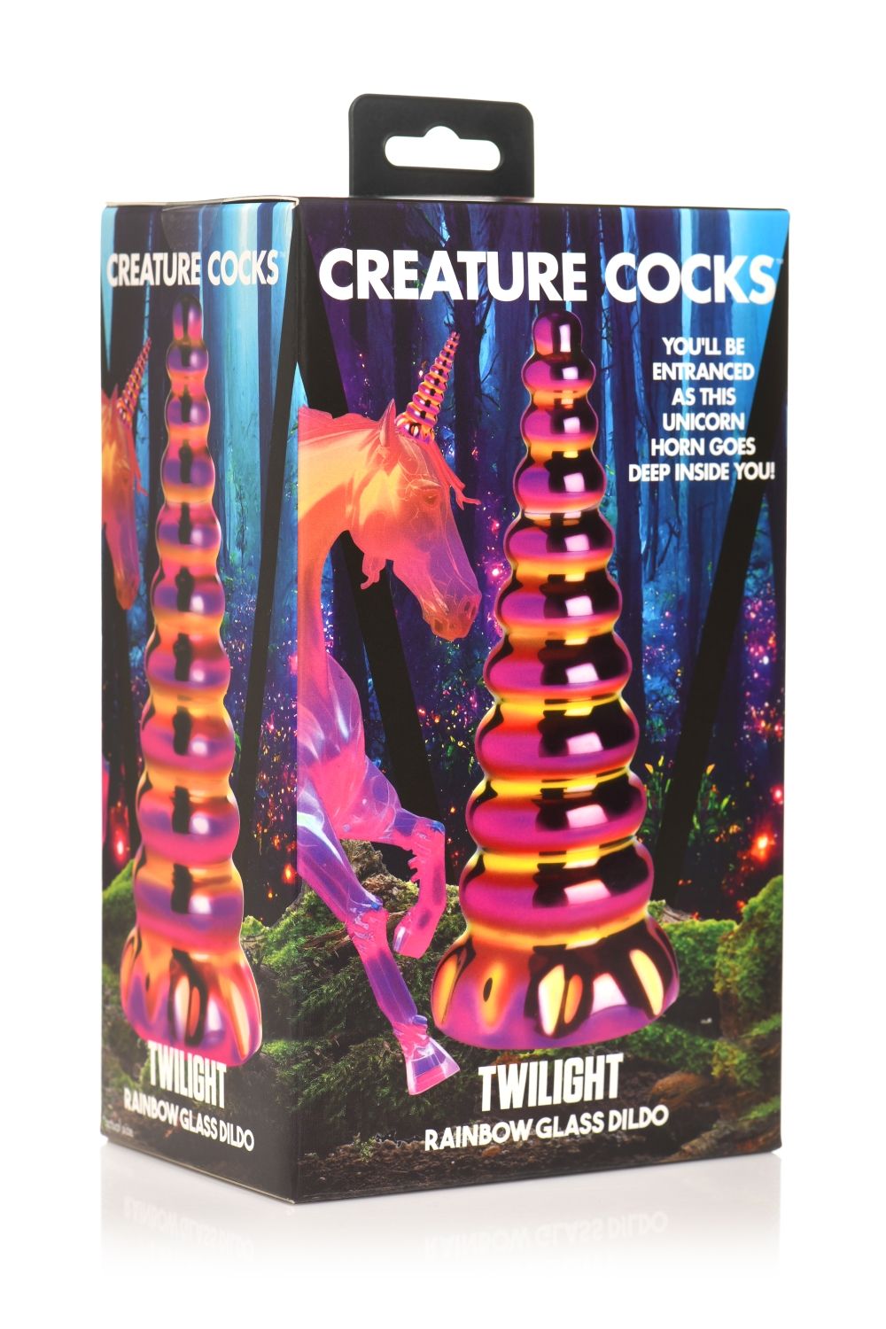 Creature Cocks - Twilight Rainbow Glass Dildo