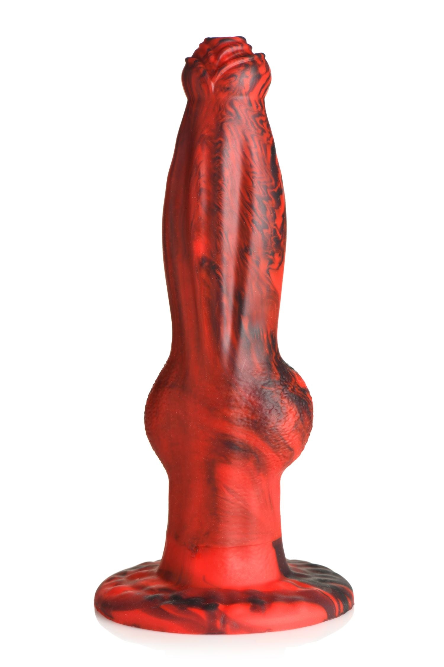 XR Brands - Hel-Wolf Thrusting & Vibrating Dildo with Remote Control - Red