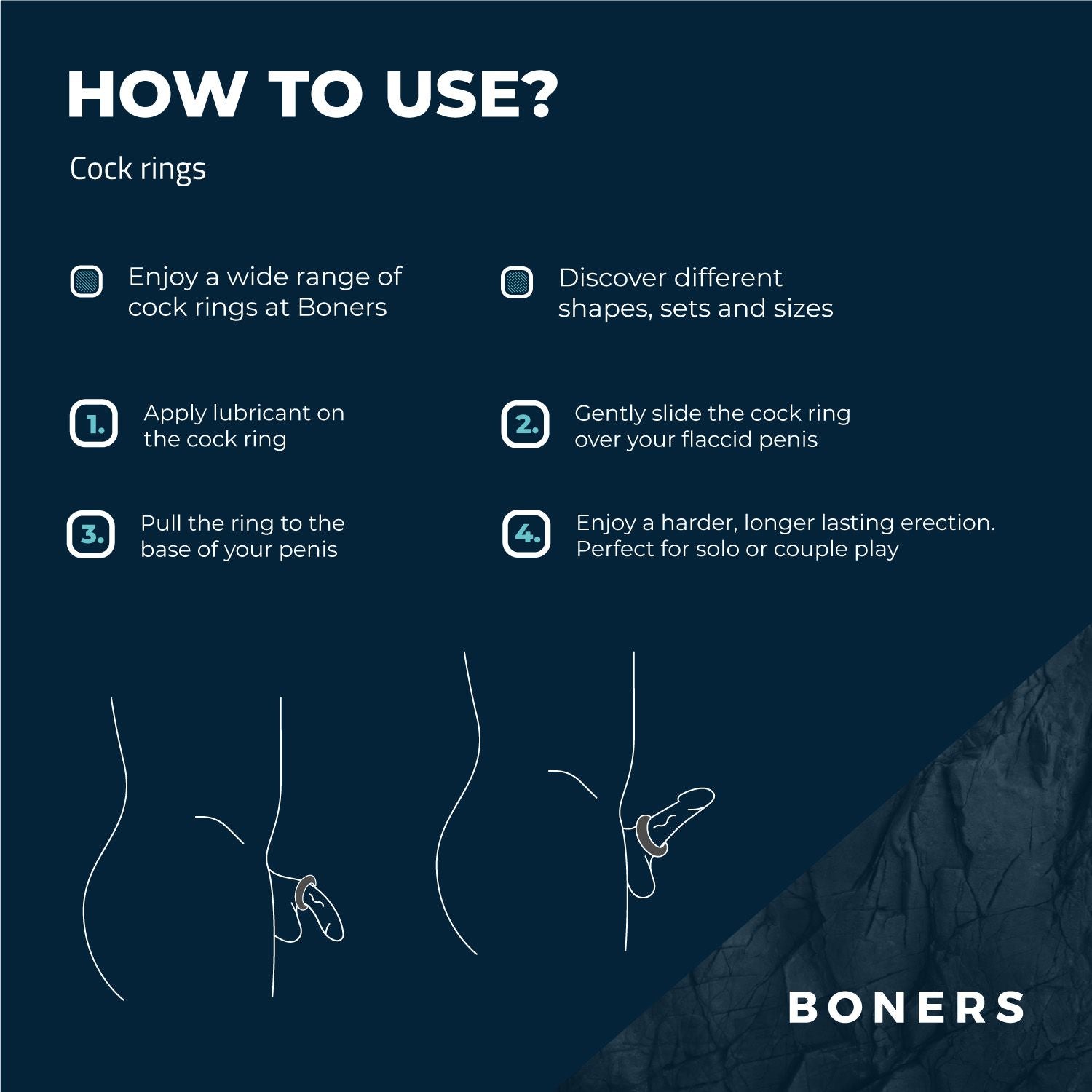 Boners Tire Cock Ring - Grey