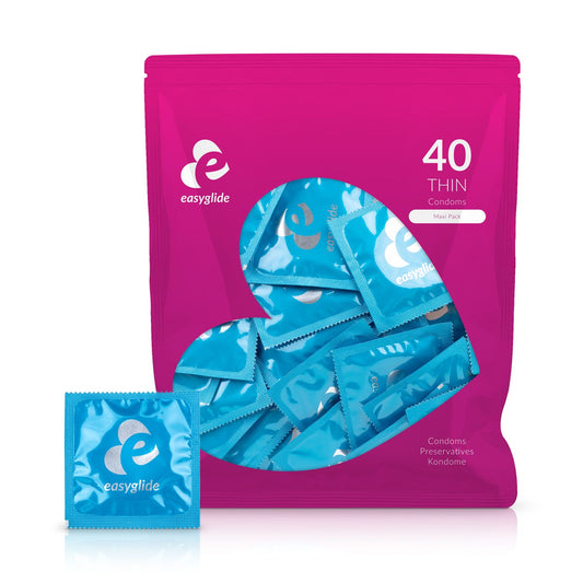EasyGlide Extra Thin Condoms 40 pieces lubricant