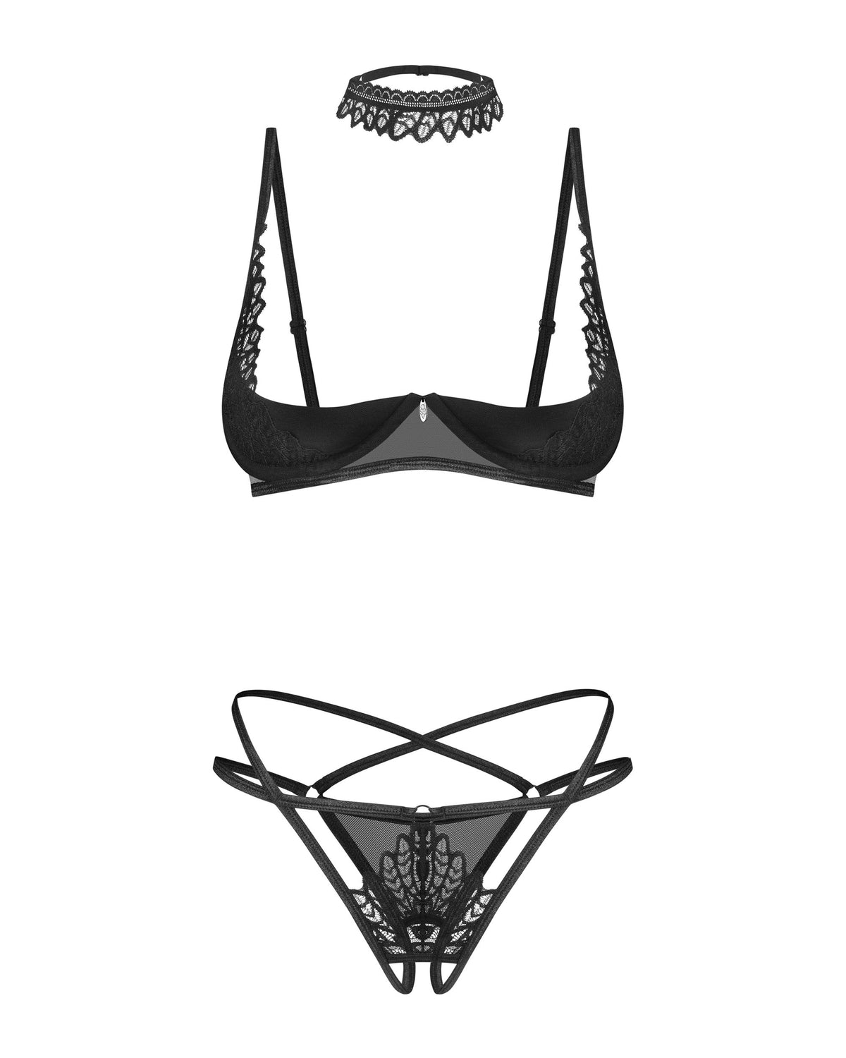 Donarella 3-pcs Crotchless Set XL/XXL | Obsessive