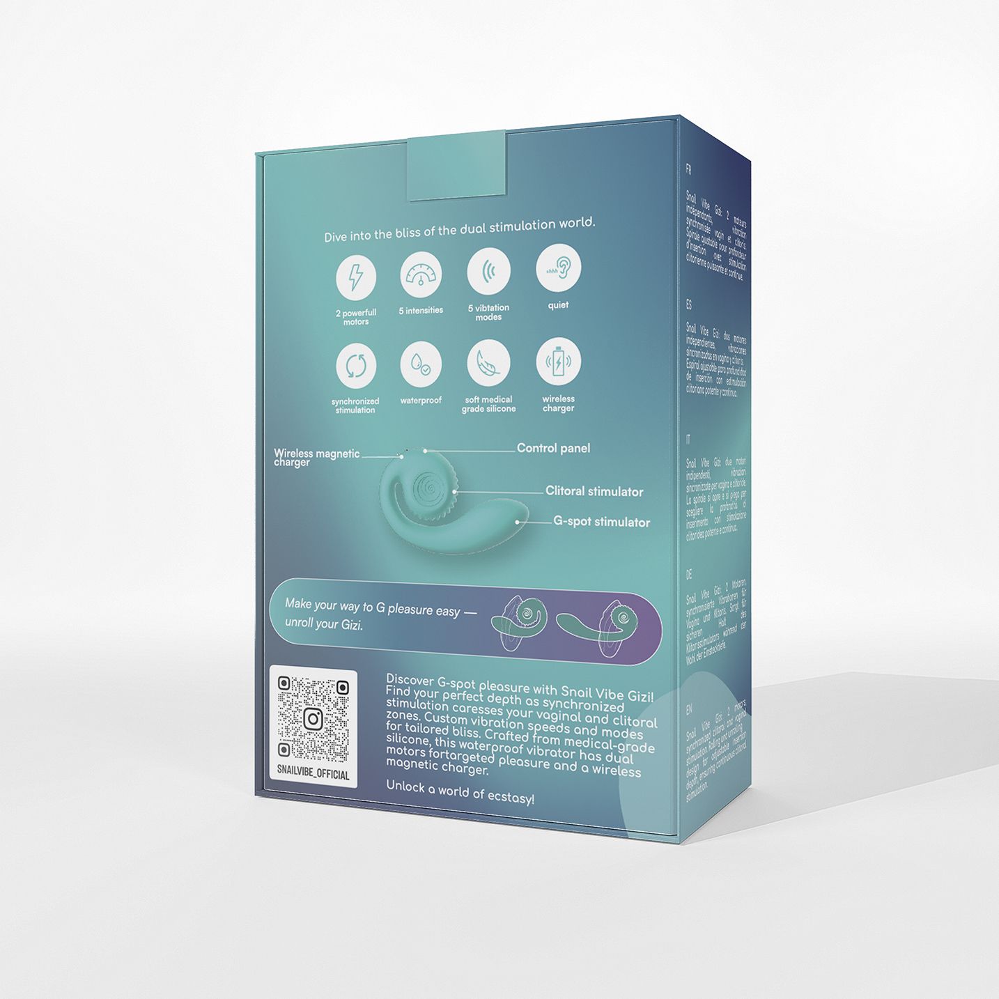 Snail Vibe Gizi Vibrator - Turquoise