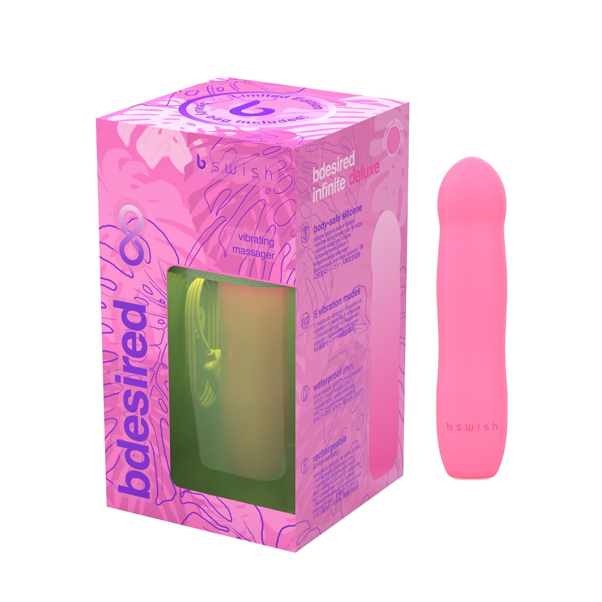 B Swish – BDESIRED INFINITE DELUXE Vibrator Beauty Edition – Pink