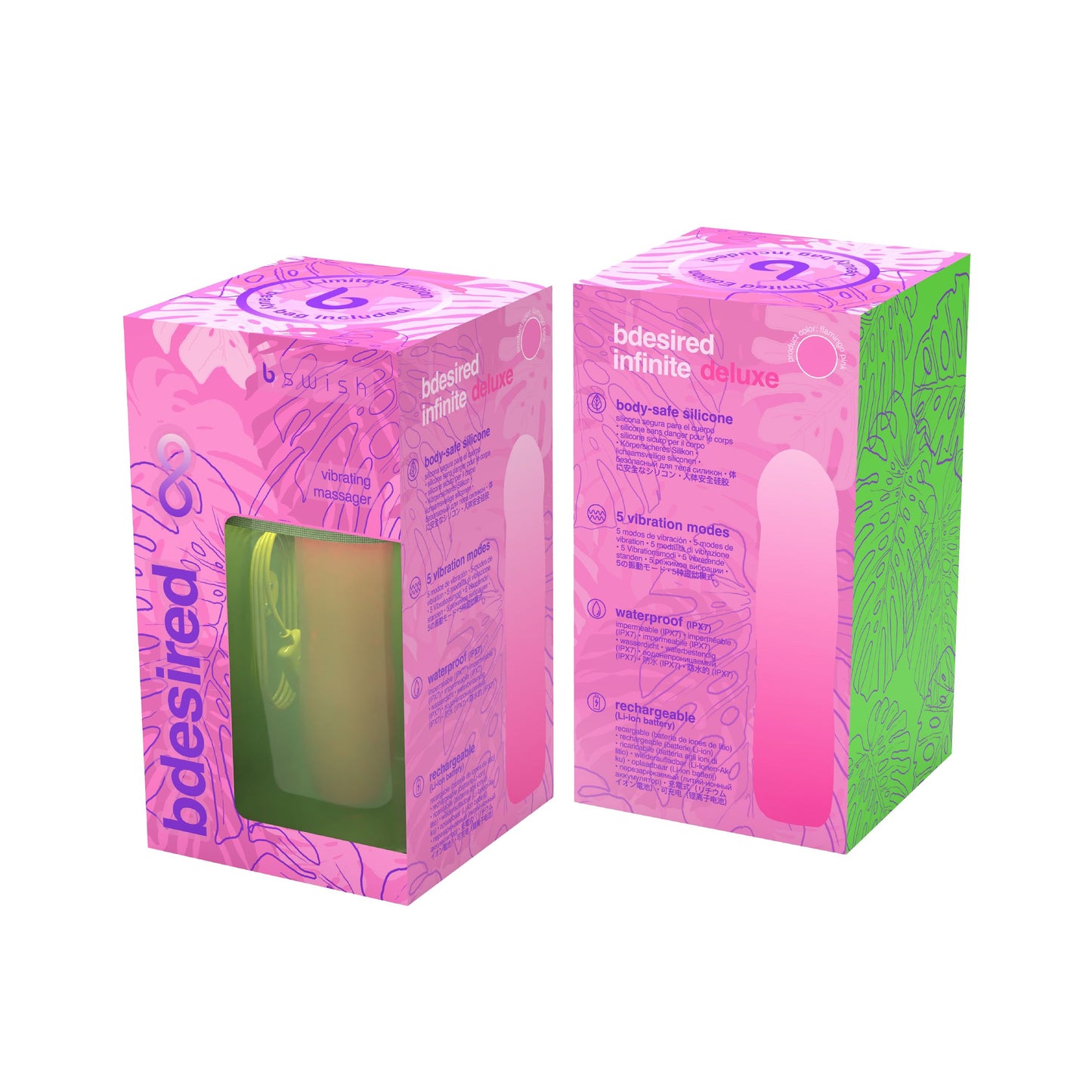 B Swish – BDESIRED INFINITE DELUXE Vibrator Beauty Edition – Pink