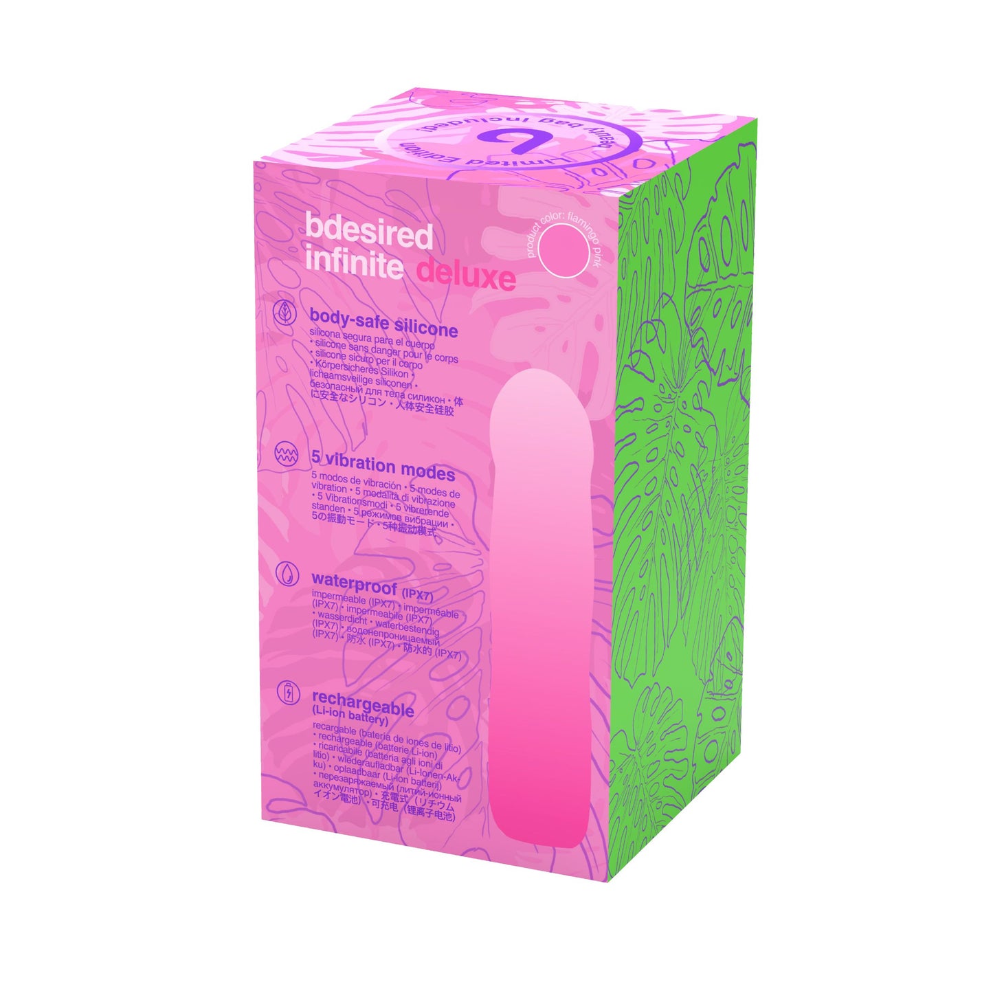 B Swish – BDESIRED INFINITE DELUXE Vibrator Beauty Edition – Pink