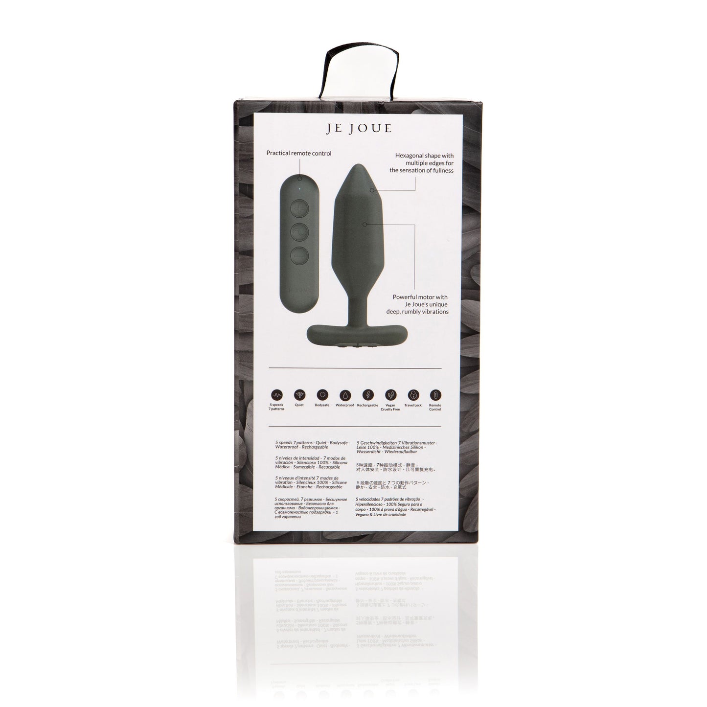 Je Joue - Onyx Butt Plug with Remote Control