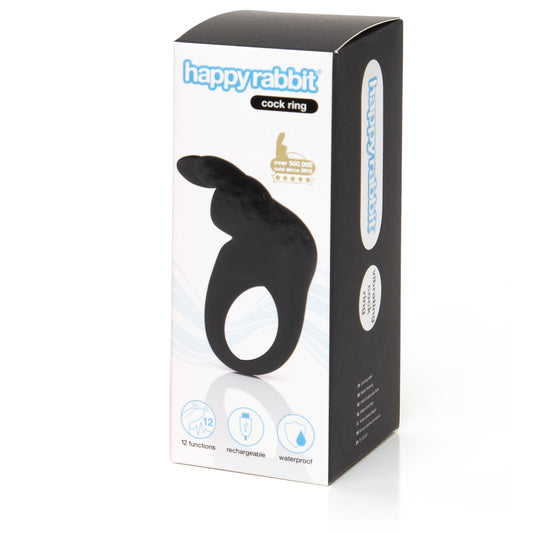 Happy Rabbit – Rabbit Cock Ring – Black