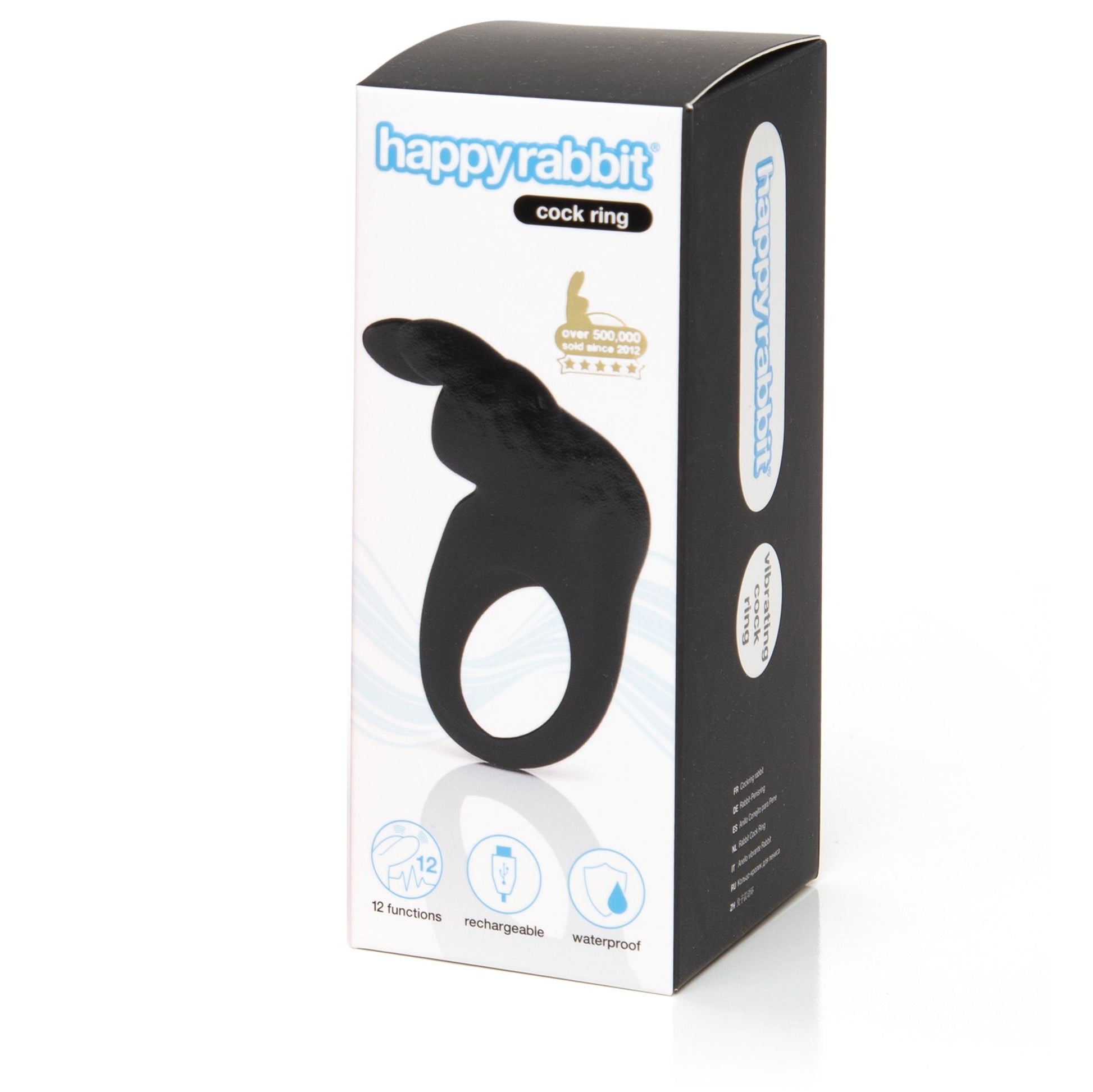 Happy Rabbit – Rabbit Cock Ring – Black