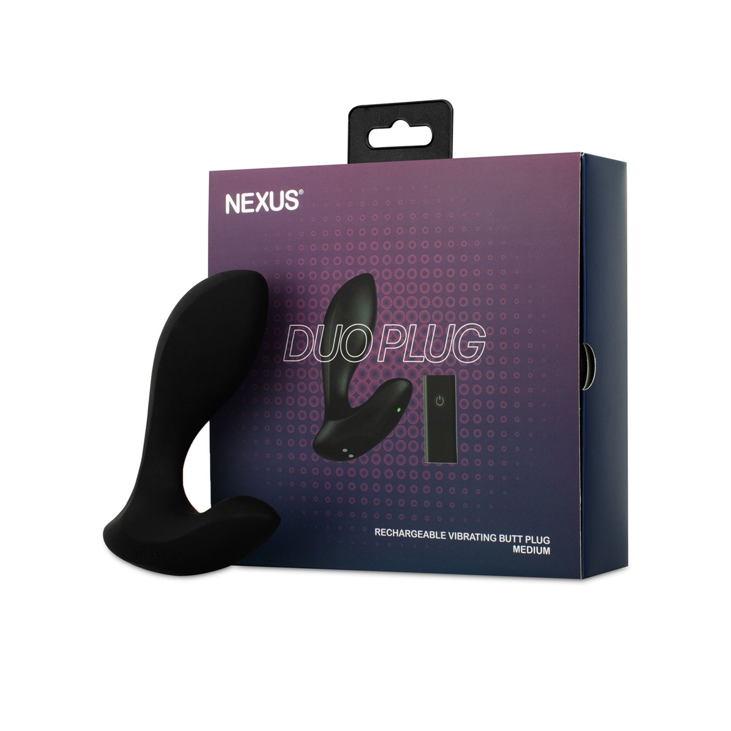 Nexus - Duo Remote Control Beginner Butt Plug Medium - Black