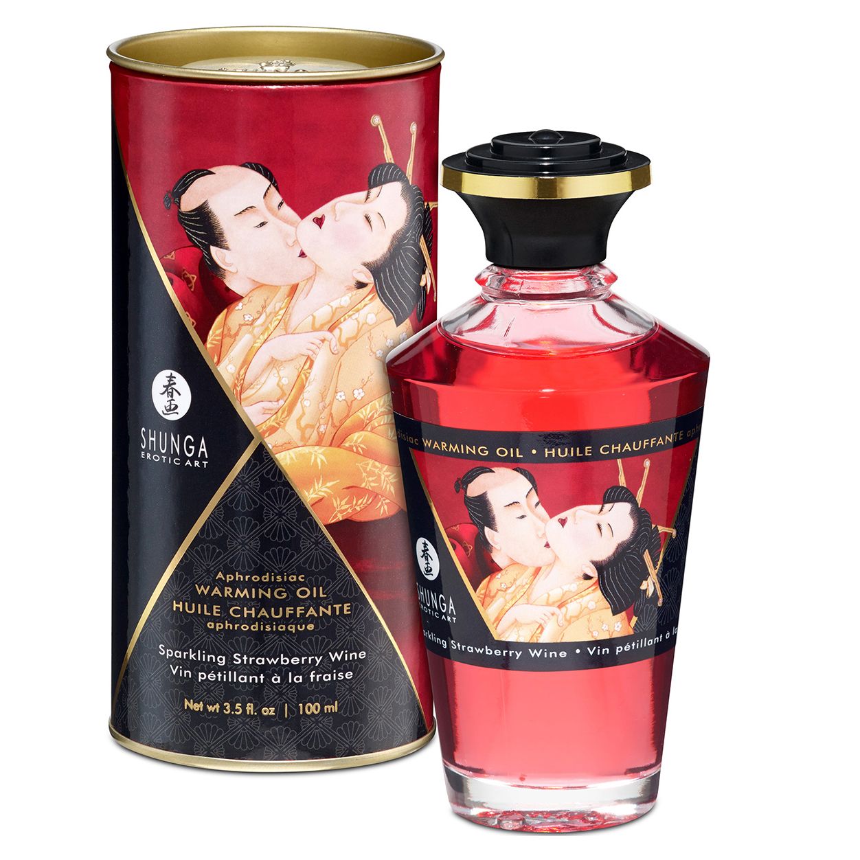 Shunga Aphrodisiac Warming Oil Sparkling Strawberry Wine massage oil