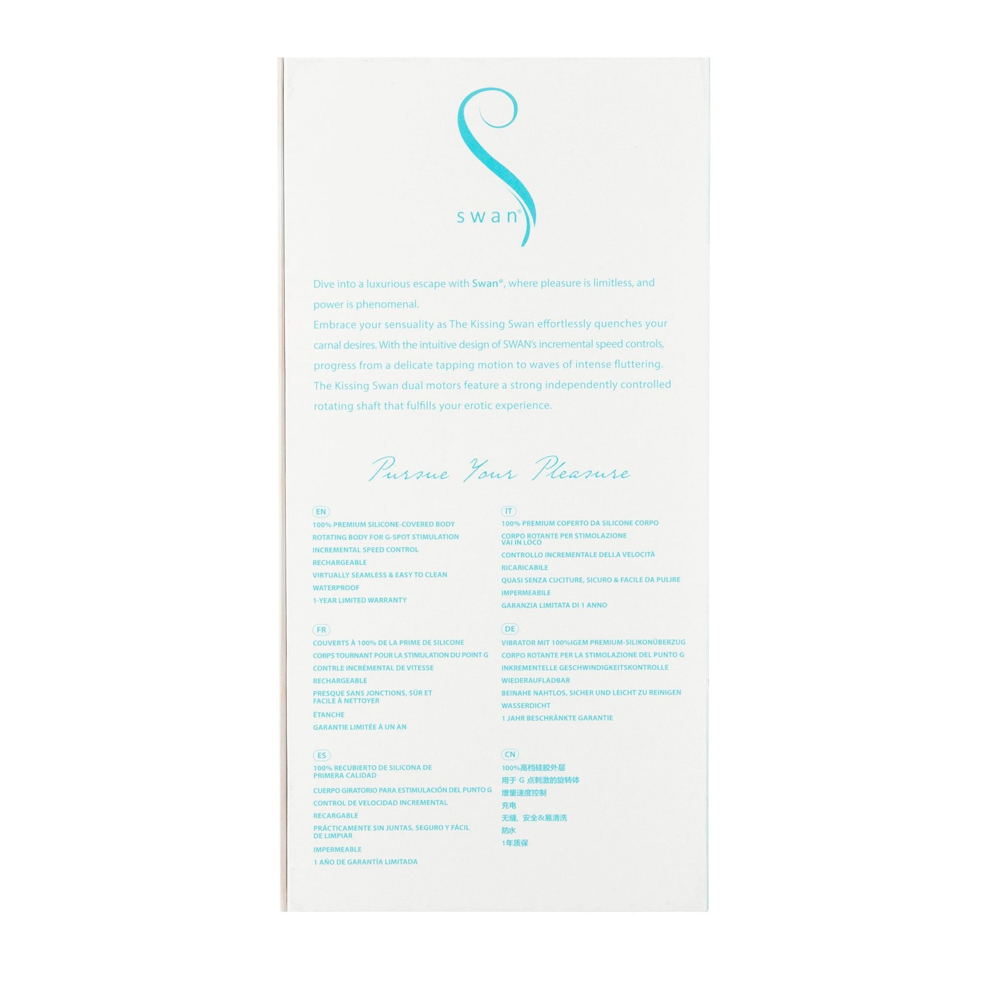 Swan - The Kissing Swan Rotating & Vibrating Blue