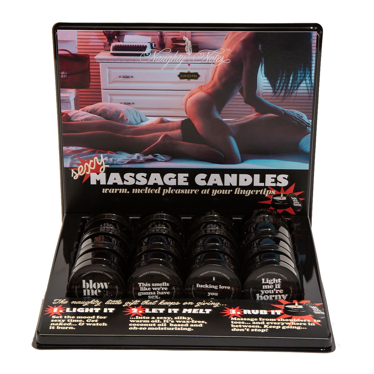 Kama Sutra - Mini Massage Candles (6-Pack) Light Me if Youre