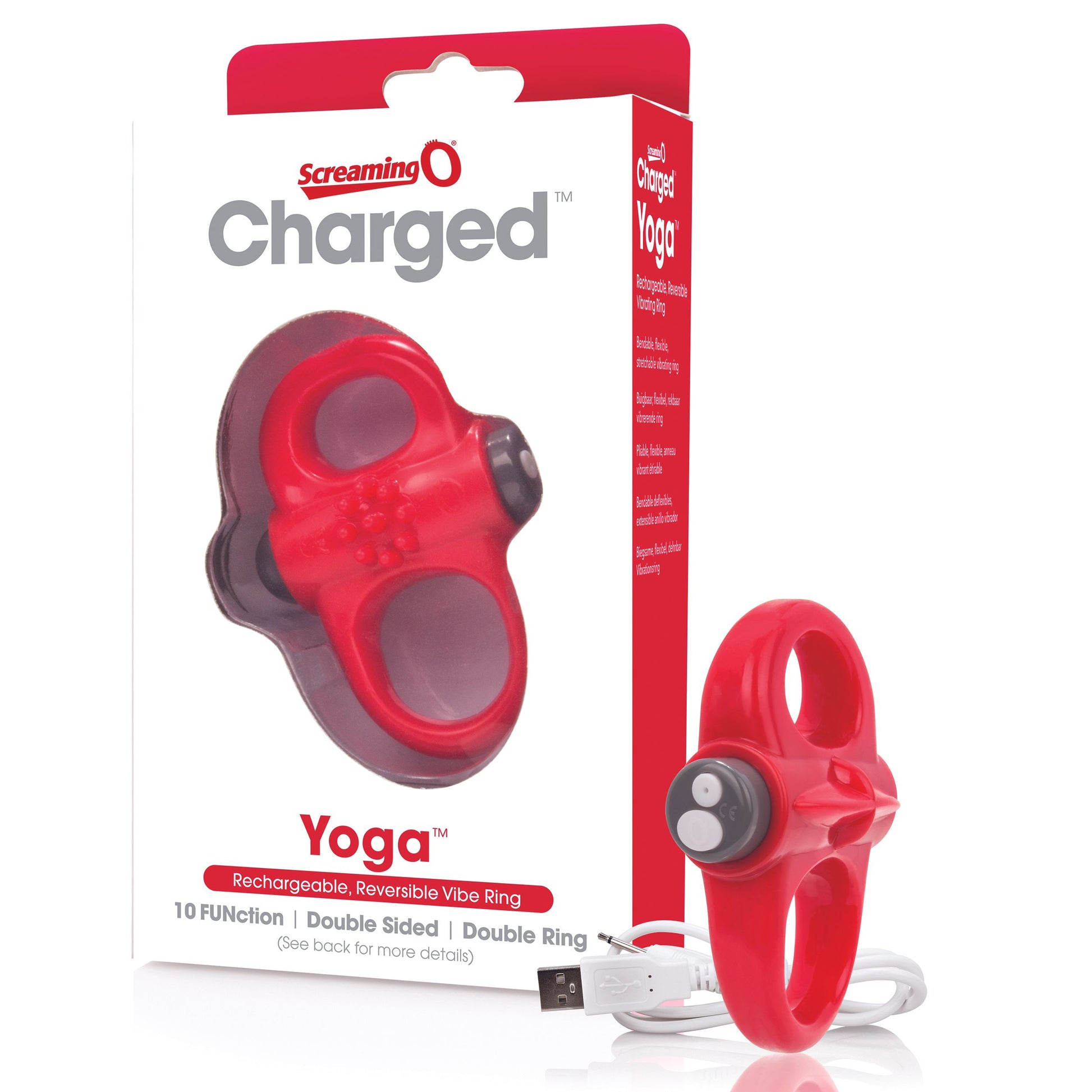 The Screaming O - Charged Yoga Vibe Ring Red