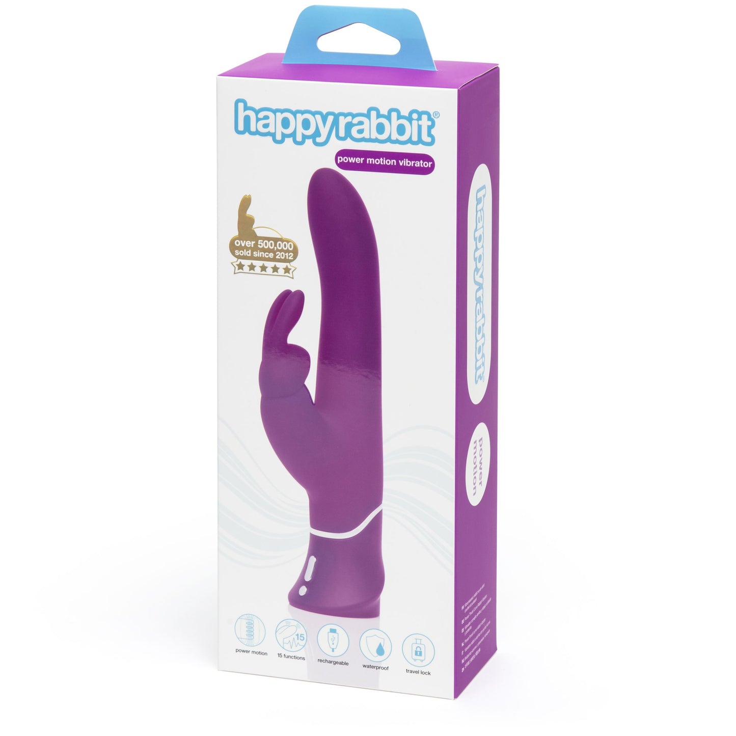 HAPPY RABBIT – Curve Power Motion Rabbit Vibrator – Purple