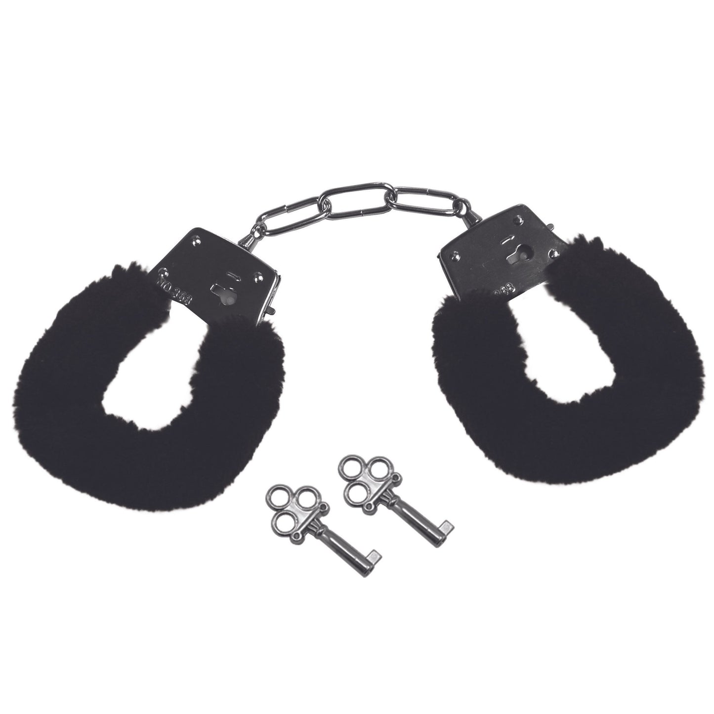 Sportsheets Sex & Mischief Furry Handcuffs Black restraint cuffs