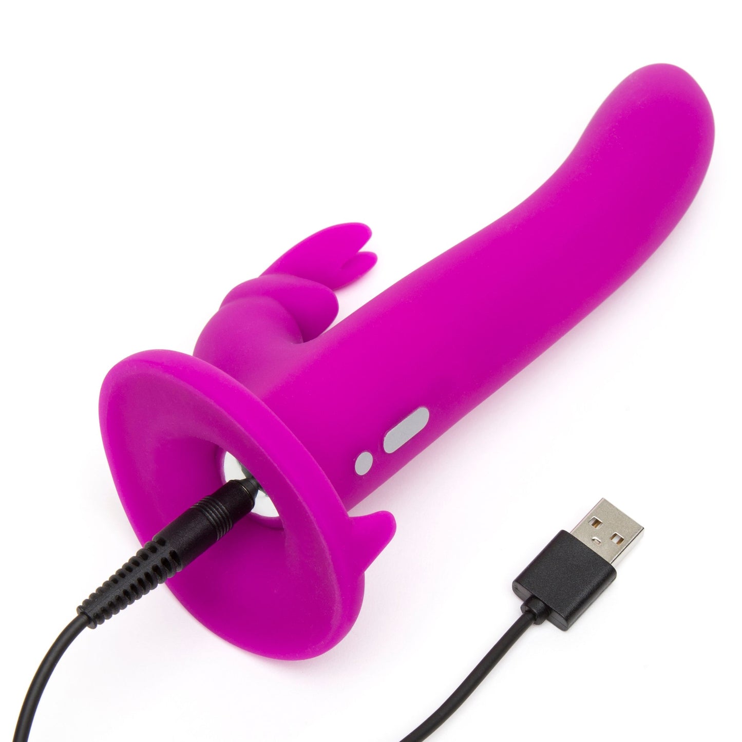 Happy Rabbit – Vibrating Strap-On Harness Set – Magenta