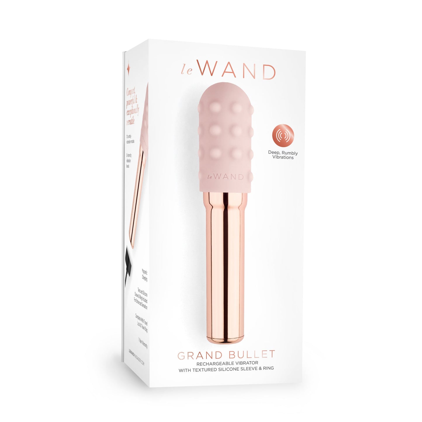 Le Wand - Grand Bullet Rechargeable Vibrator Rose Gold