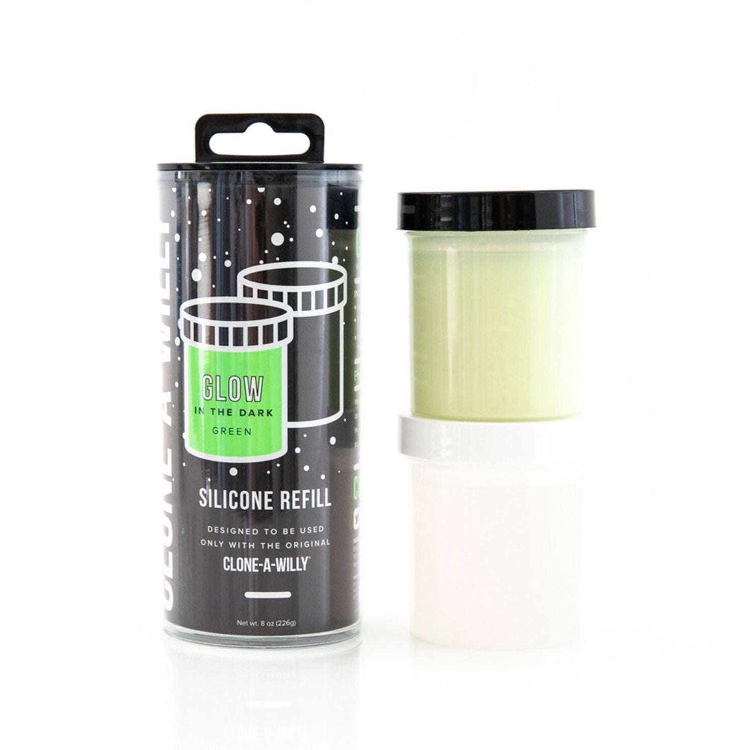 Clone-A-Willy - Silicone Refill - Glow in the Dark Green