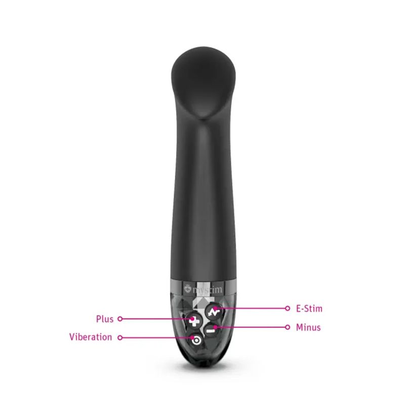 Mystim - Right On Ron eStim Vibrator Black