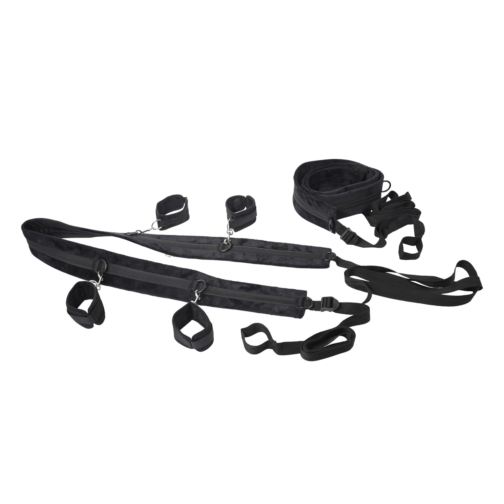 SPORTSHEETS – No Matter Where Bondage Restraint System – Black