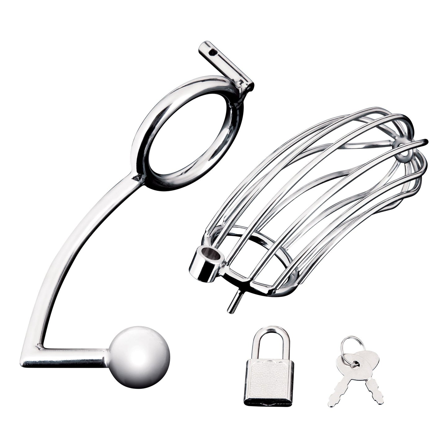 Blueline - Cock Cage With Anal Stimulator