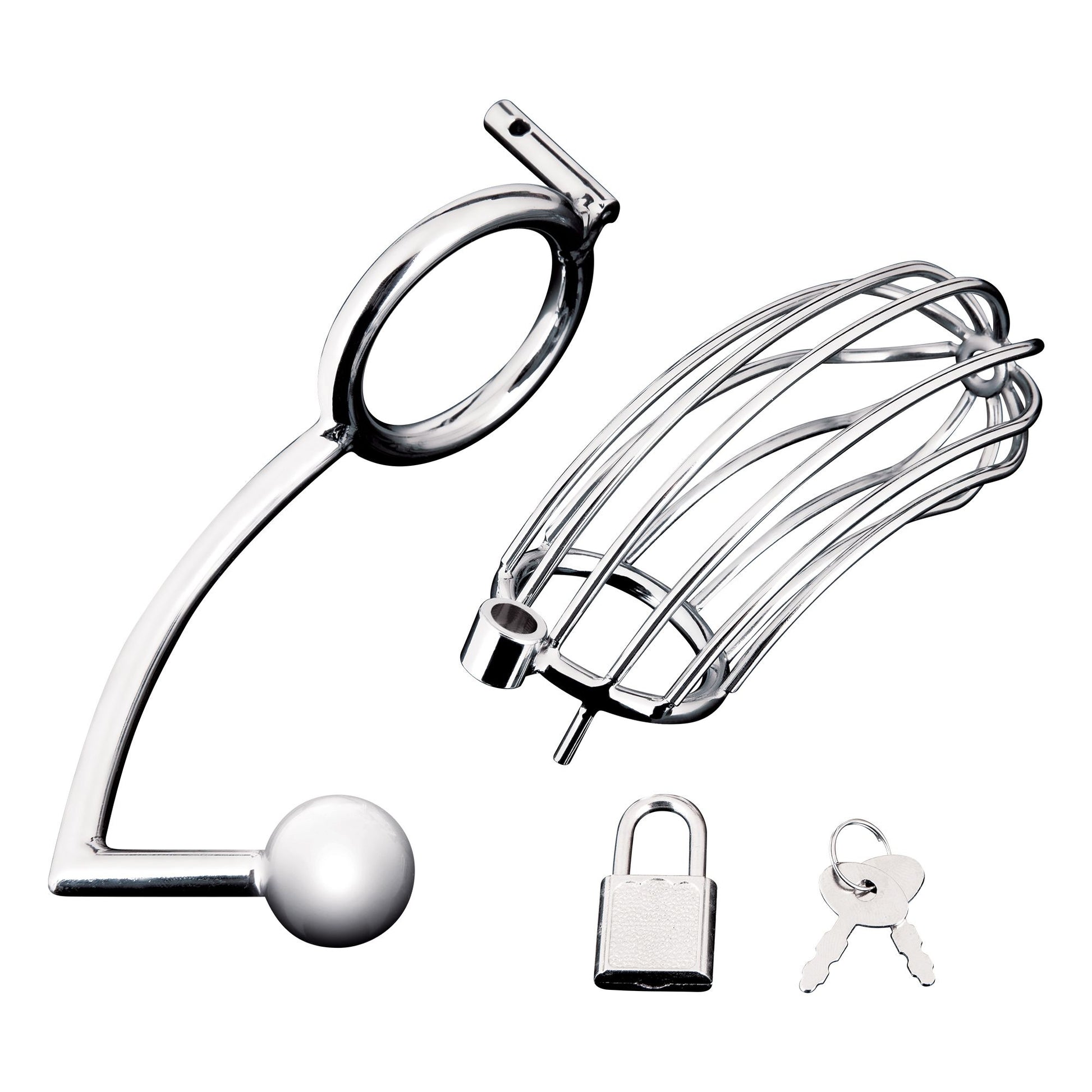 Blueline - Cock Cage With Anal Stimulator