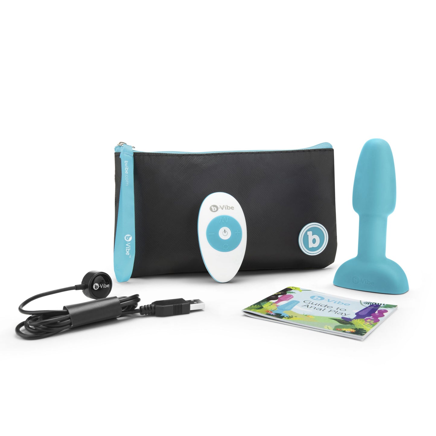 B-Vibe - Rimming Petite Remote Control Plug Teal