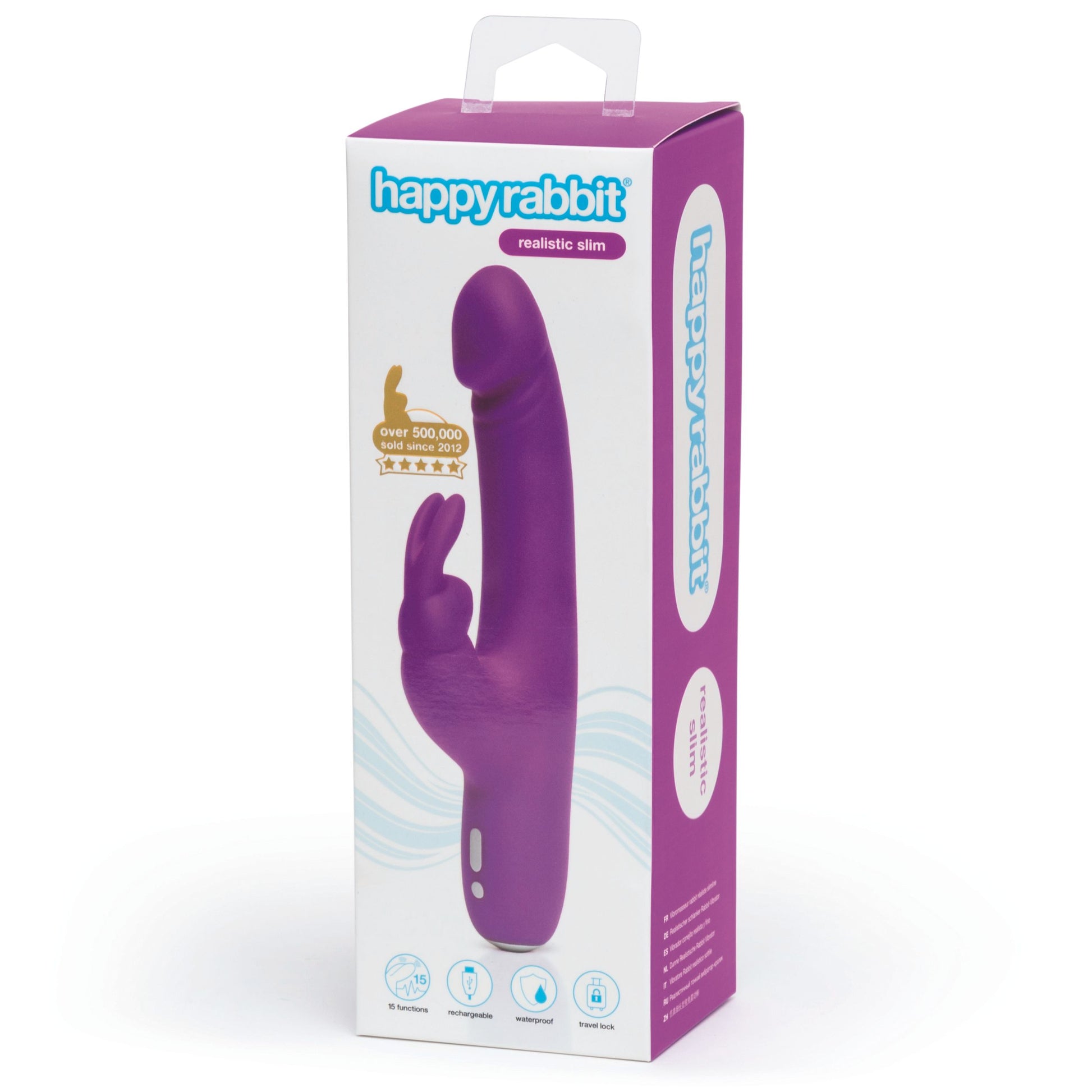 Happy Rabbit – Slimline Realistic Rabbit Vibrator – Purple