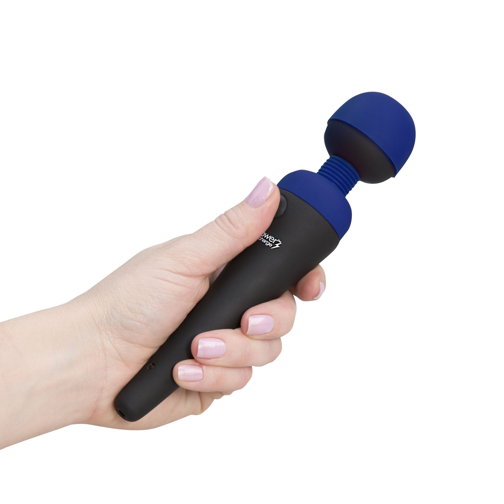 Palm Power – Personal Massager Wand Vibrator - Blue