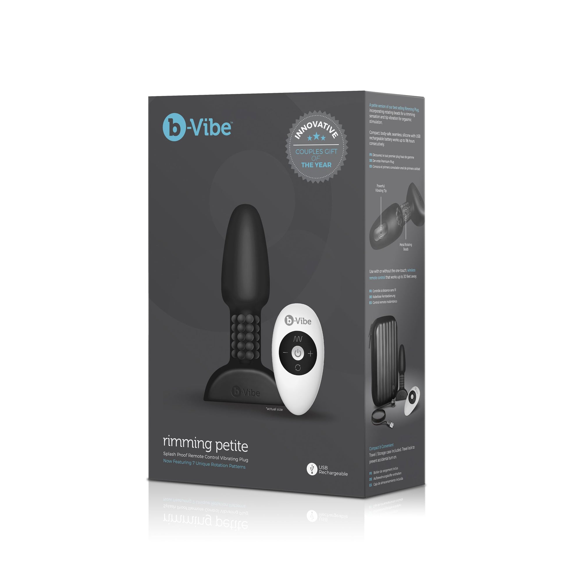 B-Vibe - Rimming Petite Remote Control Plug Black