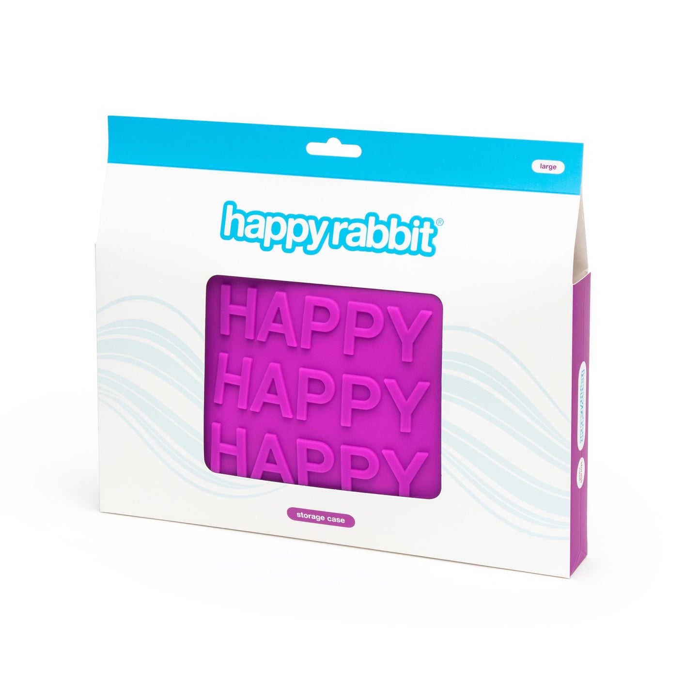 Happy Rabbit – HAPPY Storage Zip Bag – Large Purple
