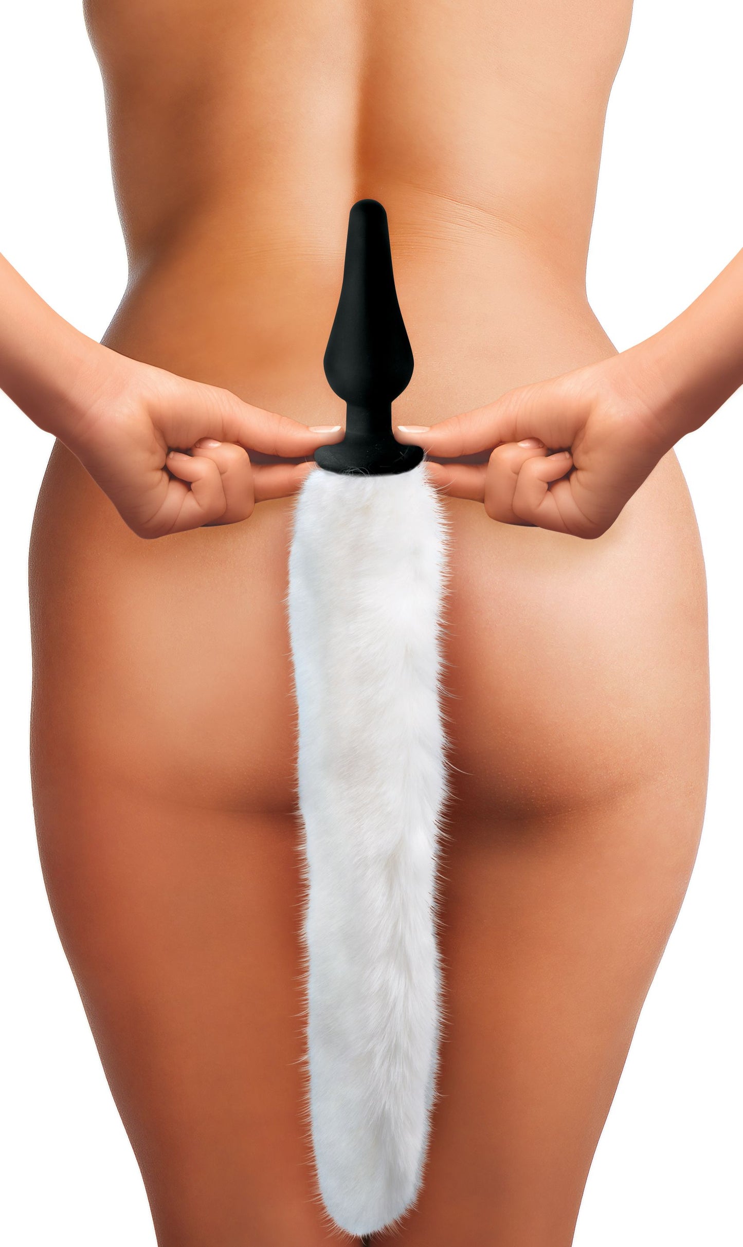 White Fox Tail and Ears Set