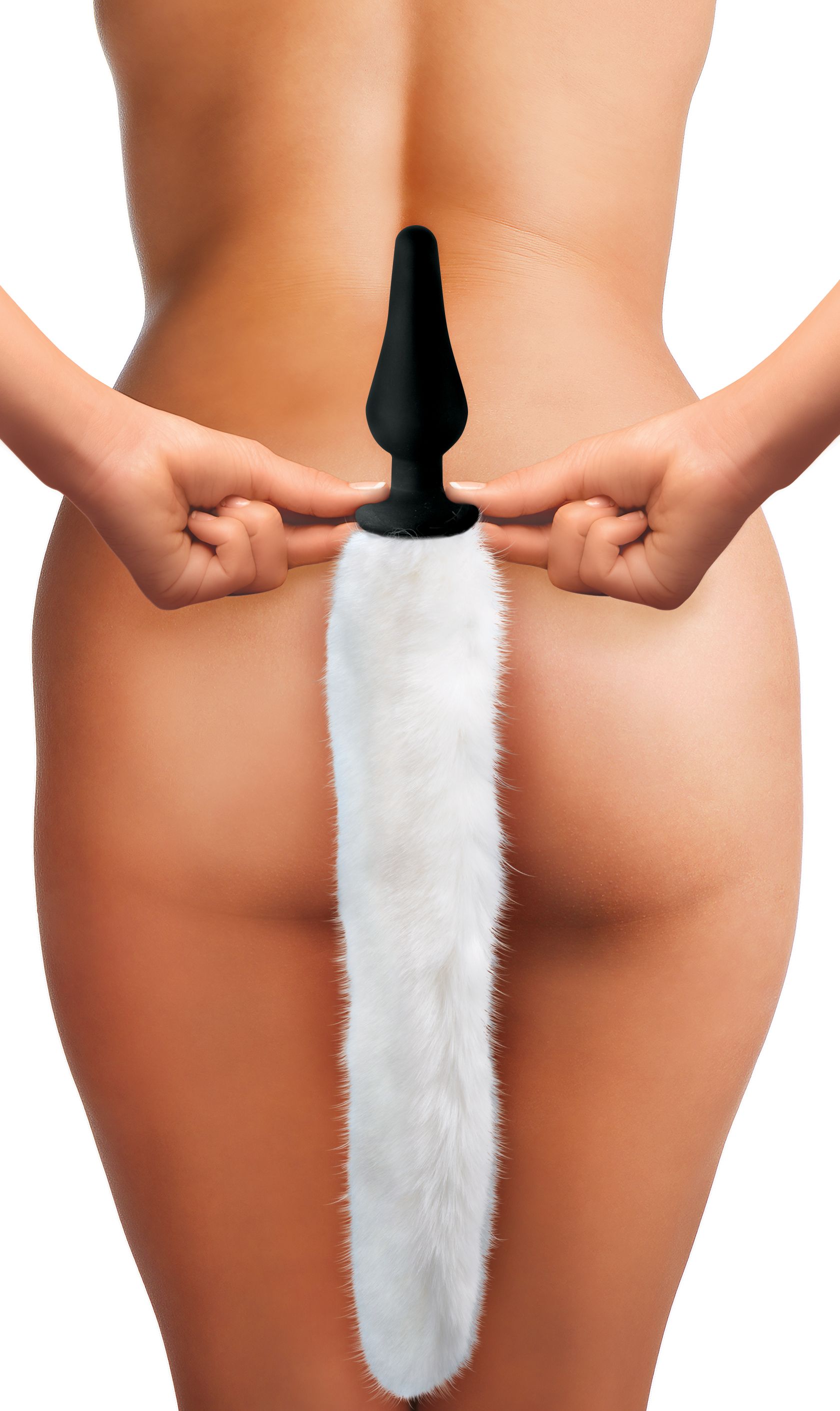 White Fox Tail and Ears Set