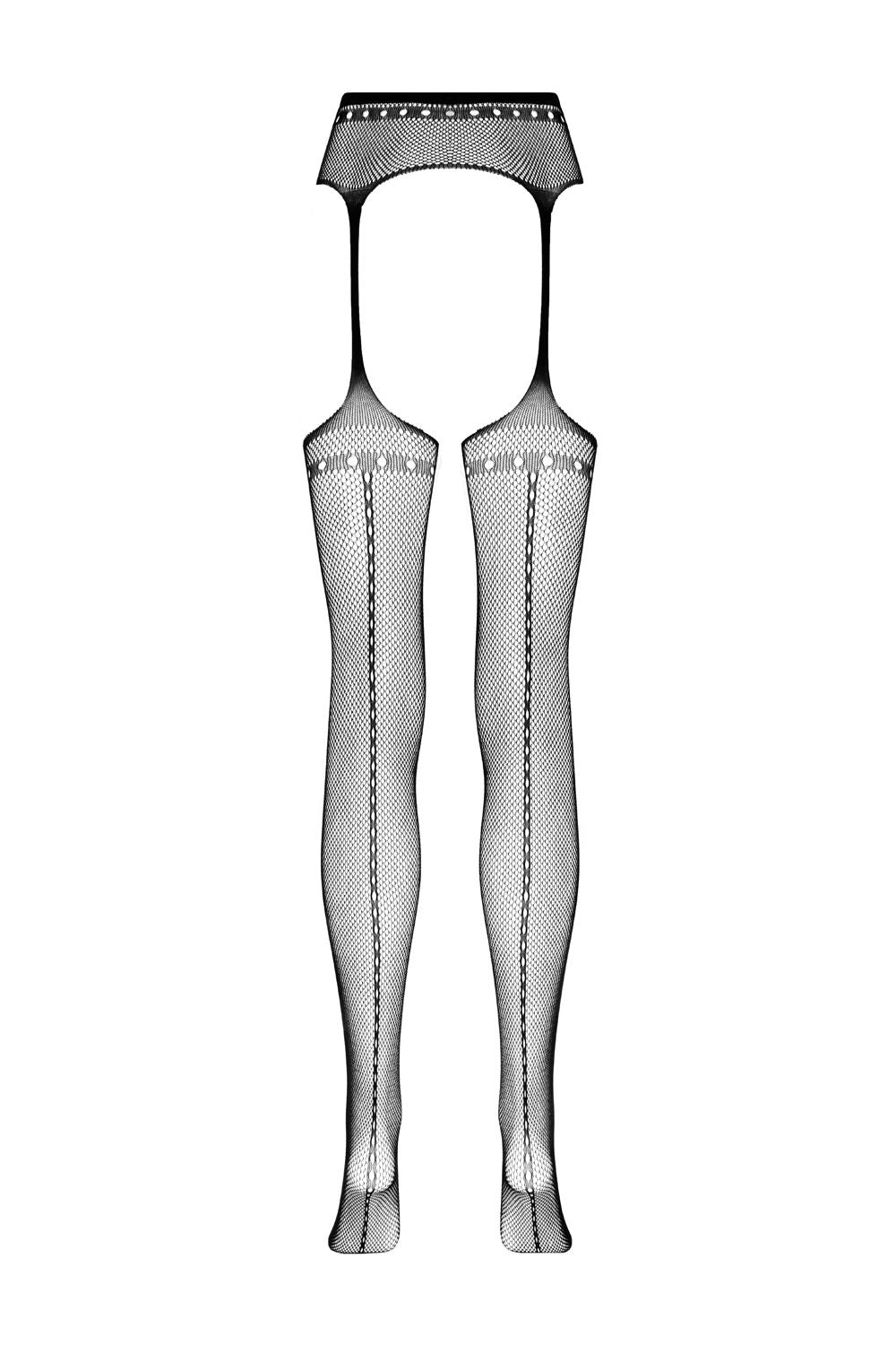 Suspender pantyhose Tula - Black