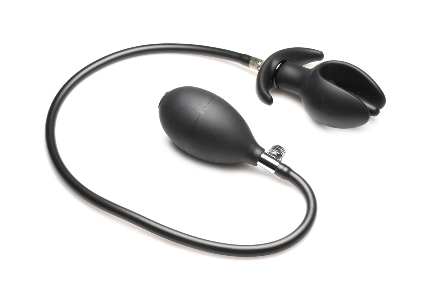 Inflatable Silicone Anal Plug - Black