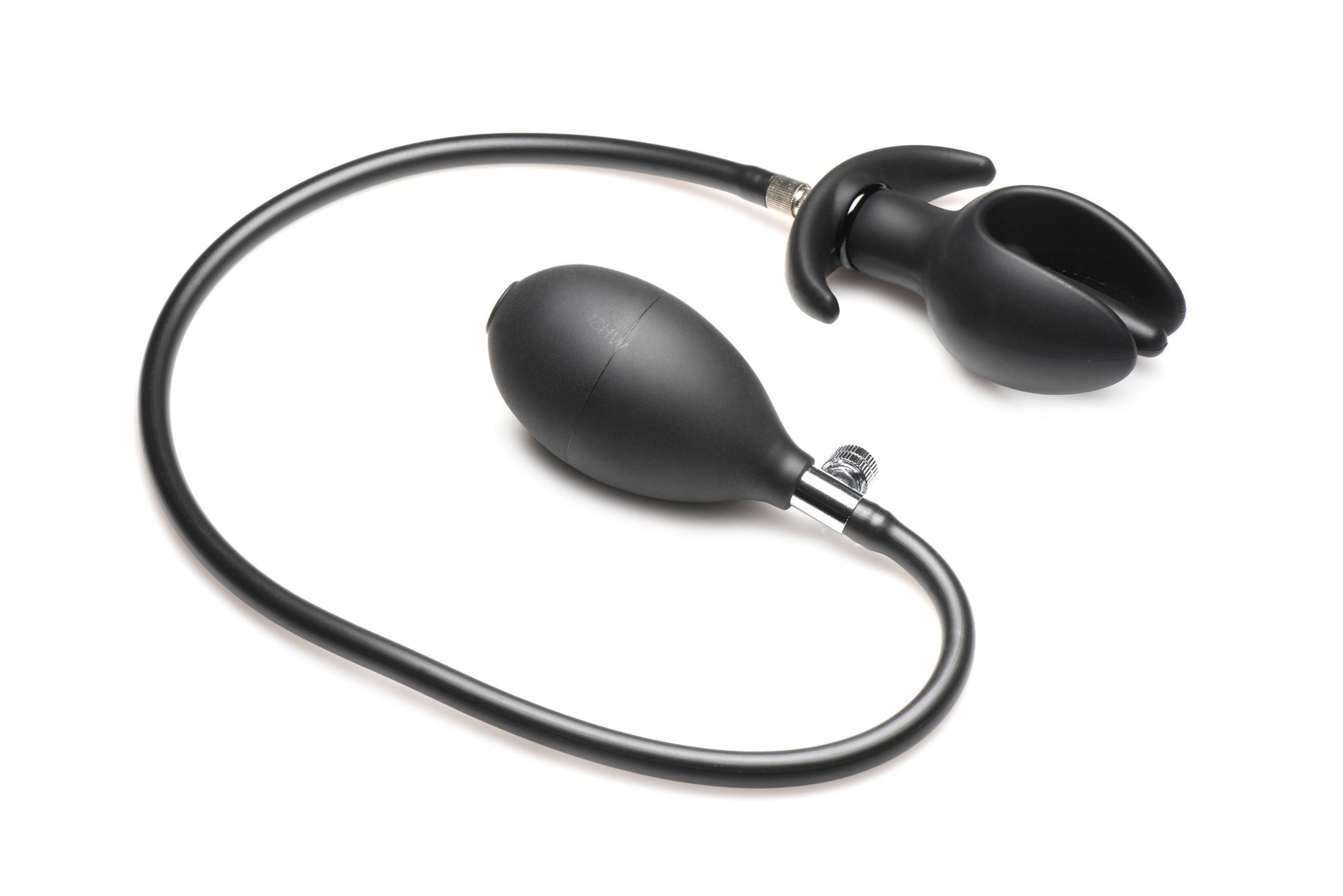 Inflatable Silicone Anal Plug - Black