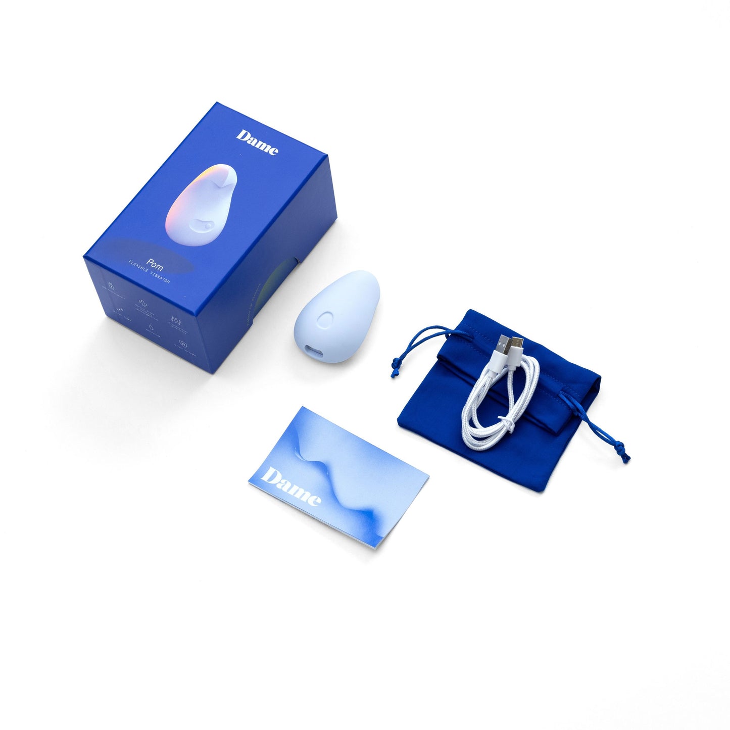 Dame - Pom Flexible Vibrator - Ice