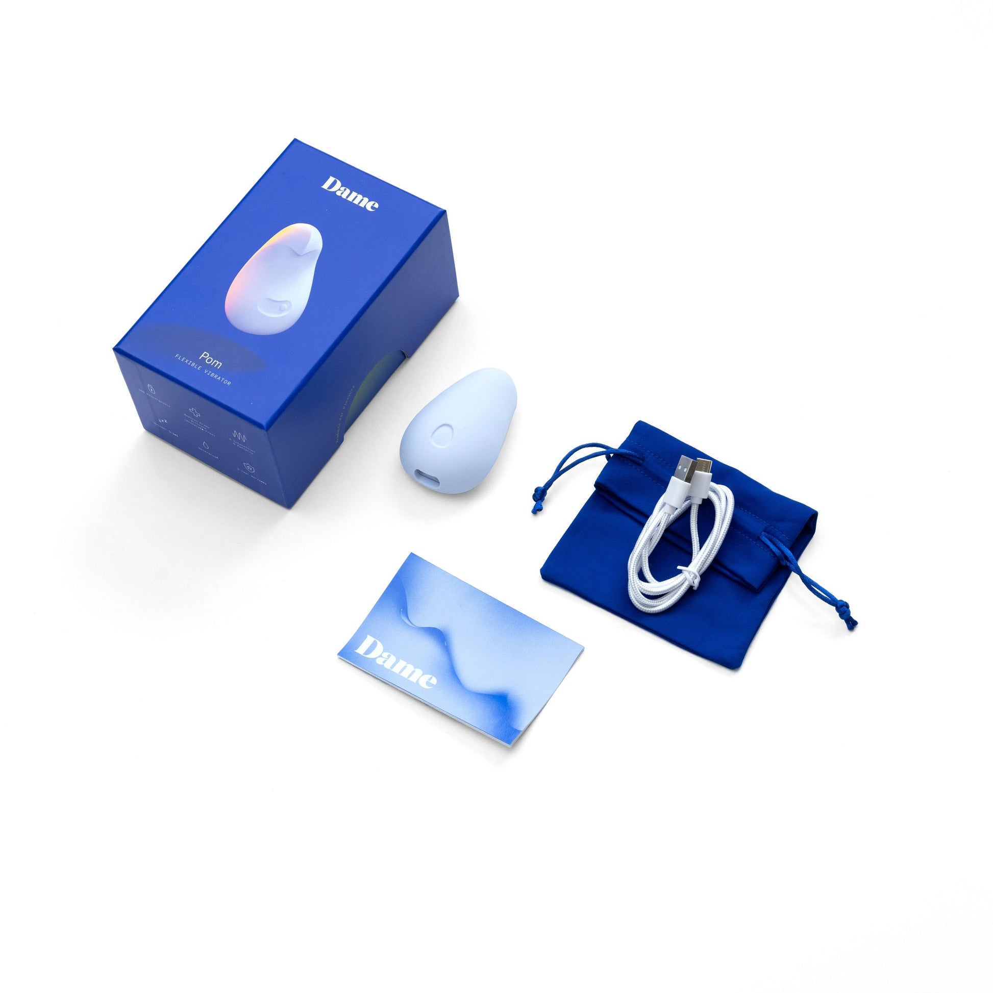 Dame - Pom Flexible Vibrator - Ice