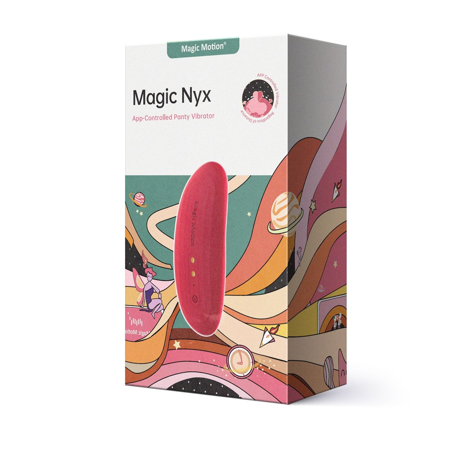 Magic Motion - App Controlled Nyx Smart Panty Vibrator - Red
