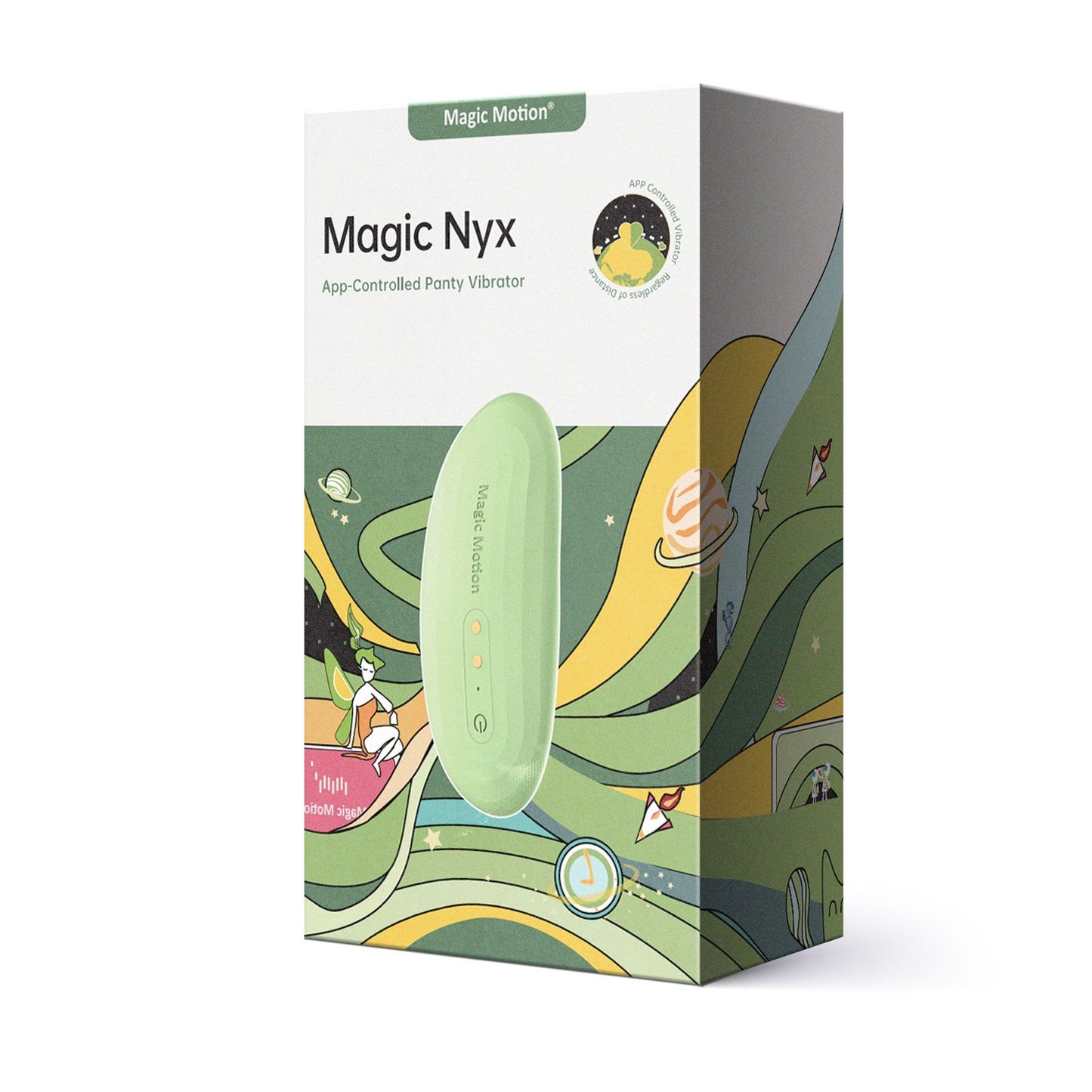Magic Motion - Nyx Smart Panty Vibrator - Green
