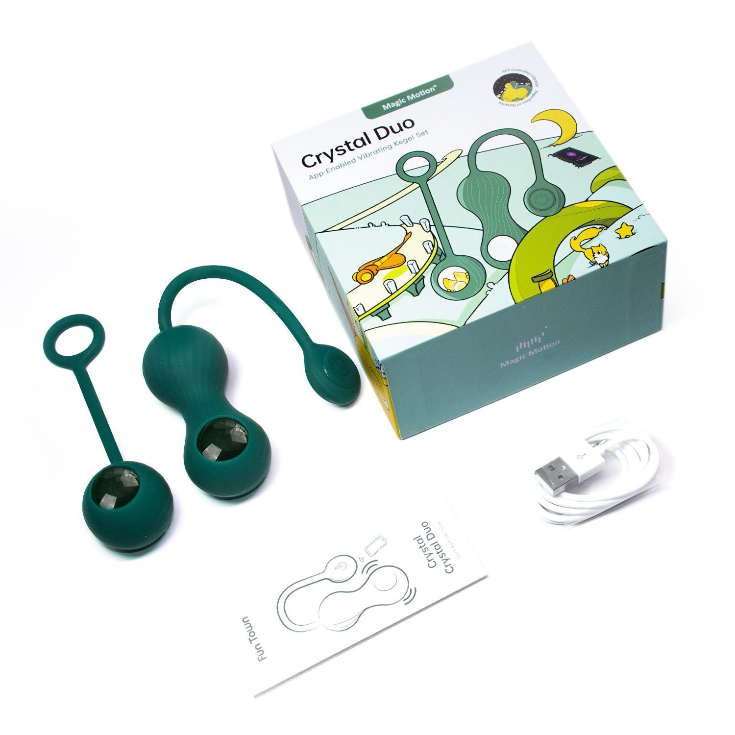Magic Motion - Duo Smart Kegel Vibrator with Weights - Green