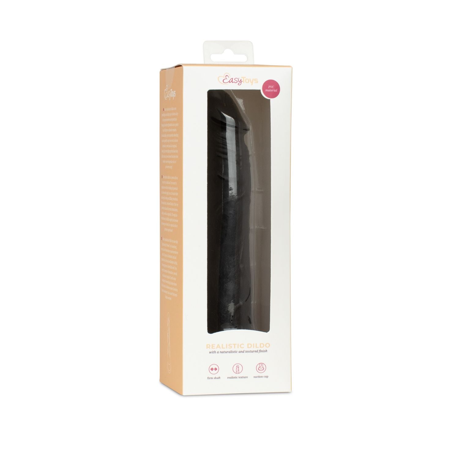 Dildo without balls 17.5 cm black