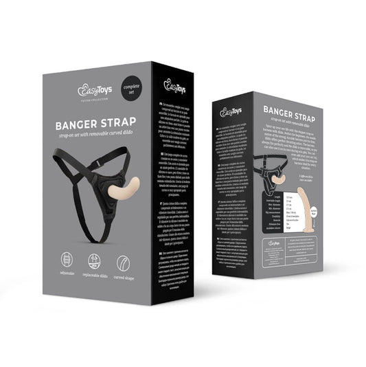 Easytoys Fetish - Strap-On Dildo with Harness - Curved