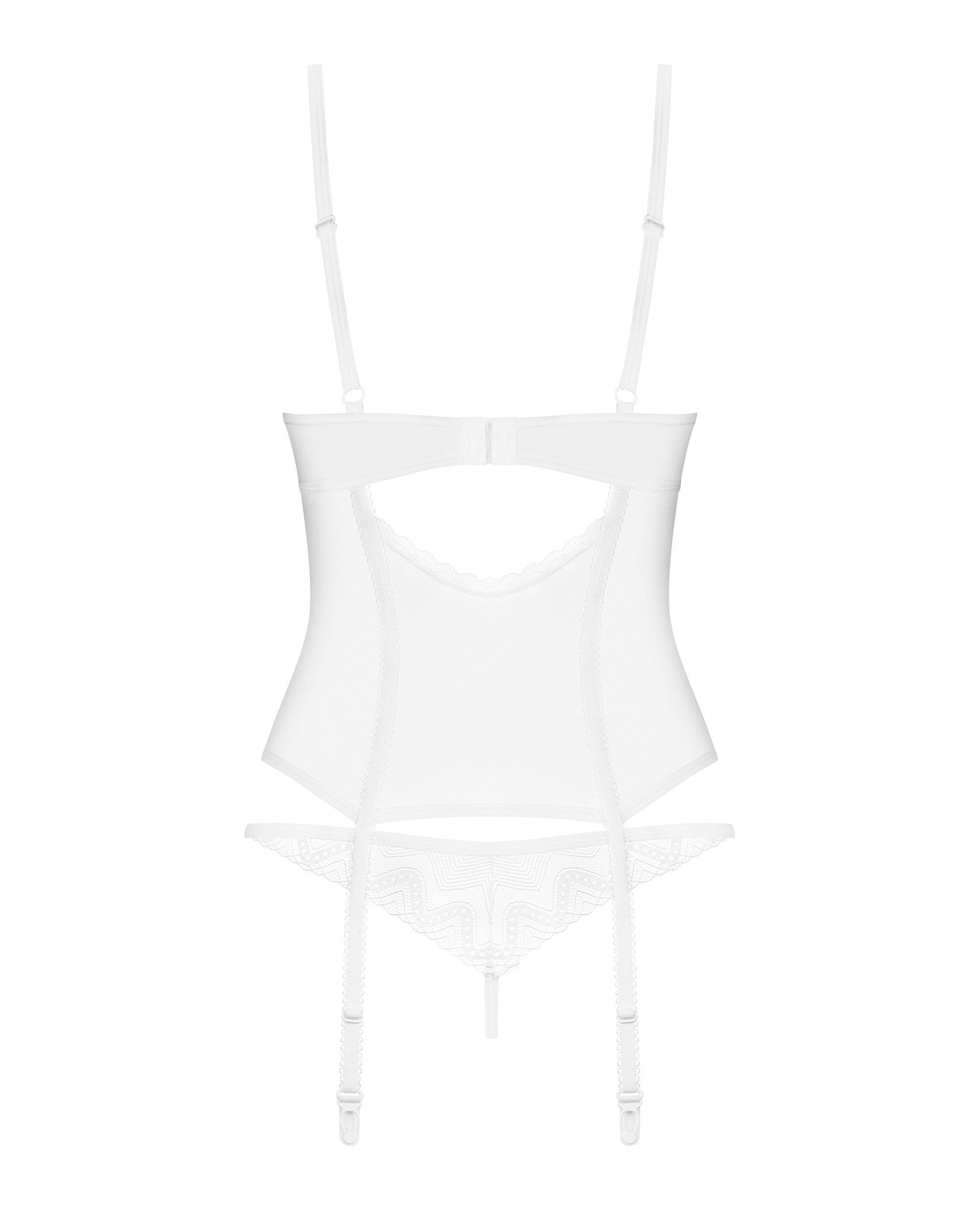 Obsessive - Alissium Corset and Thong - White – Lace Up Corset
