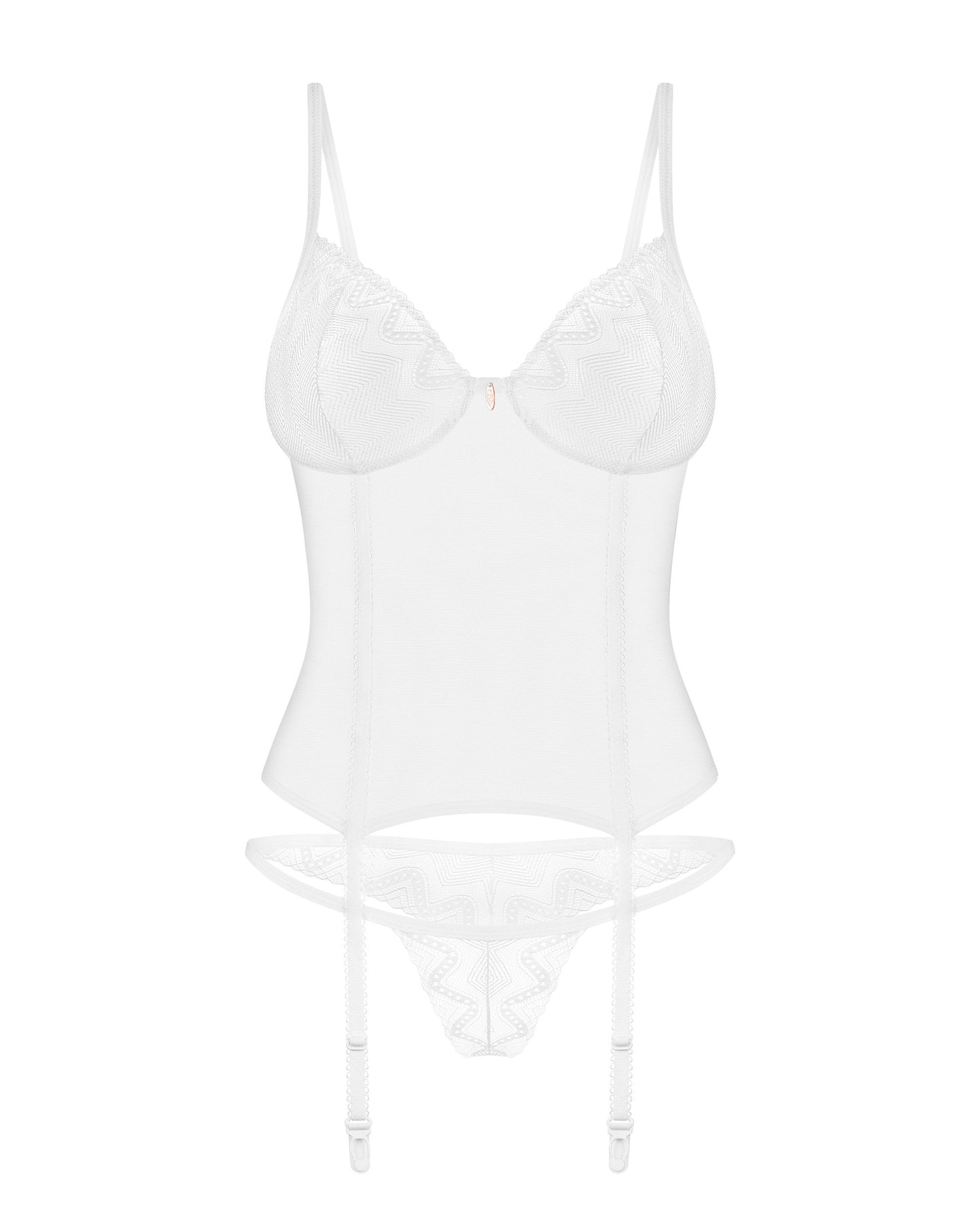 Obsessive - Alissium Corset and Thong - White – Lace Up Corset