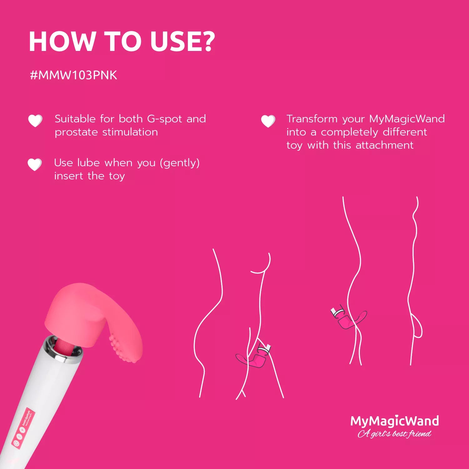 MyMagicWand G-Spot Attachment Pink